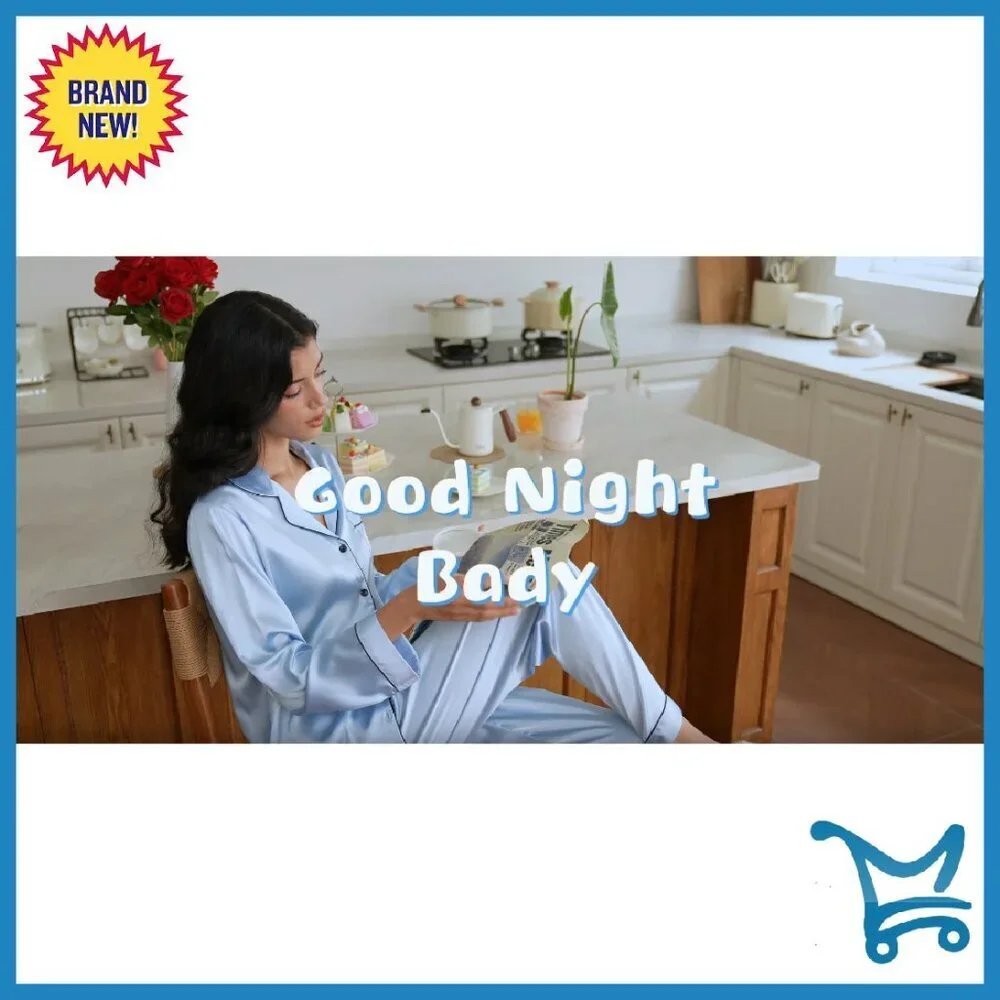 Satin Pajama Set 2-Pack Button Down Sleepwear Soft Lounge Wear